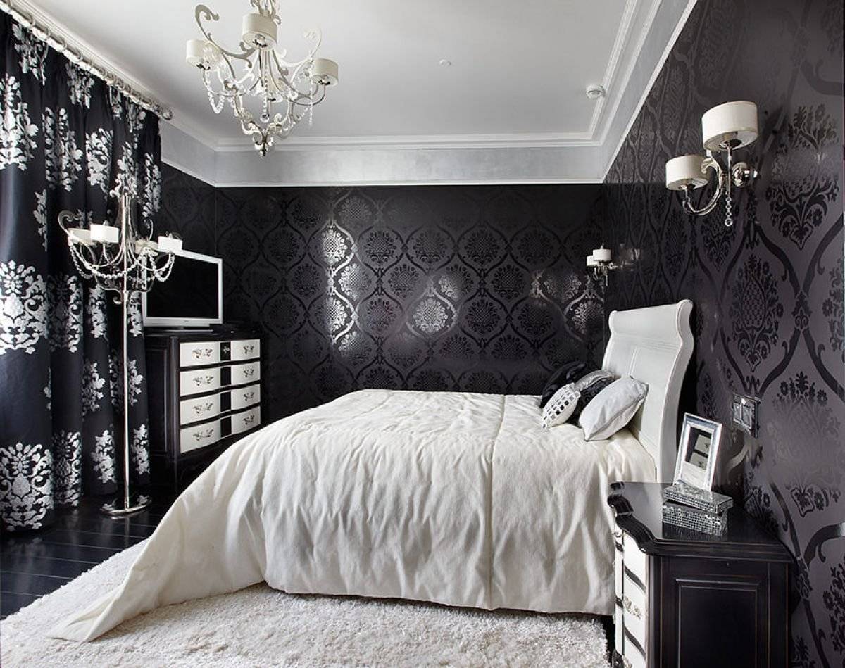 Черно-белая спальня: особенности дизайна, выбор мебели и декора