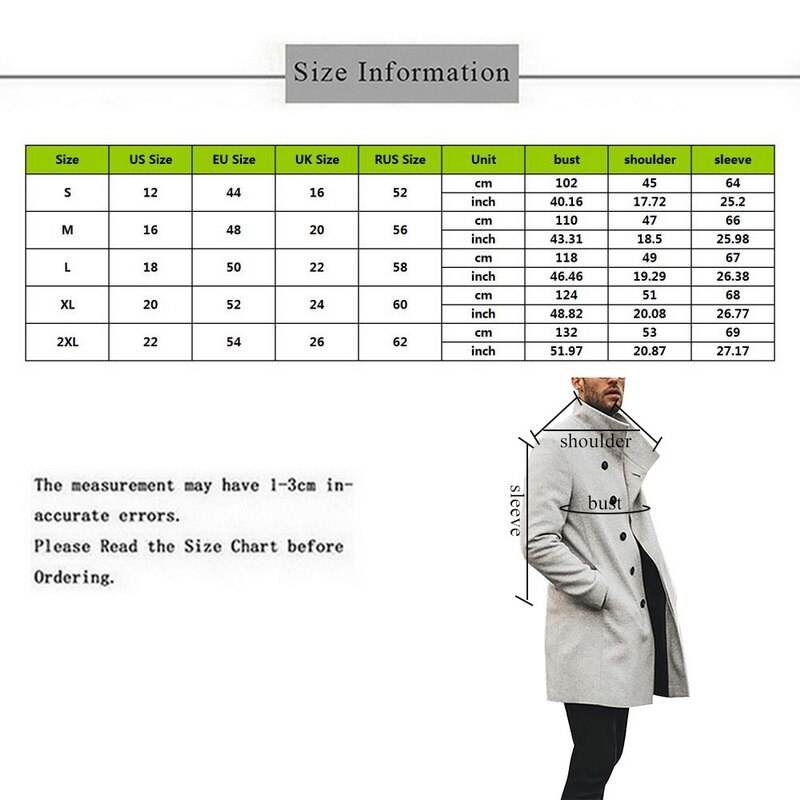 Как правильно выбрать, подобрать мужское пальто по размеру