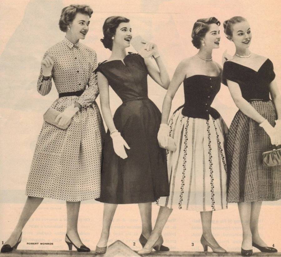 Стиль 50-х годов в одежде (фото): женская и мужская мода в ссср и за рубежом