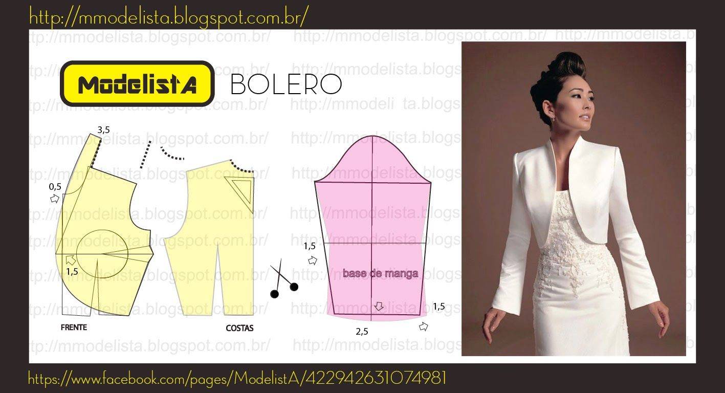 Болеро: построение выкройки и советы по шитью