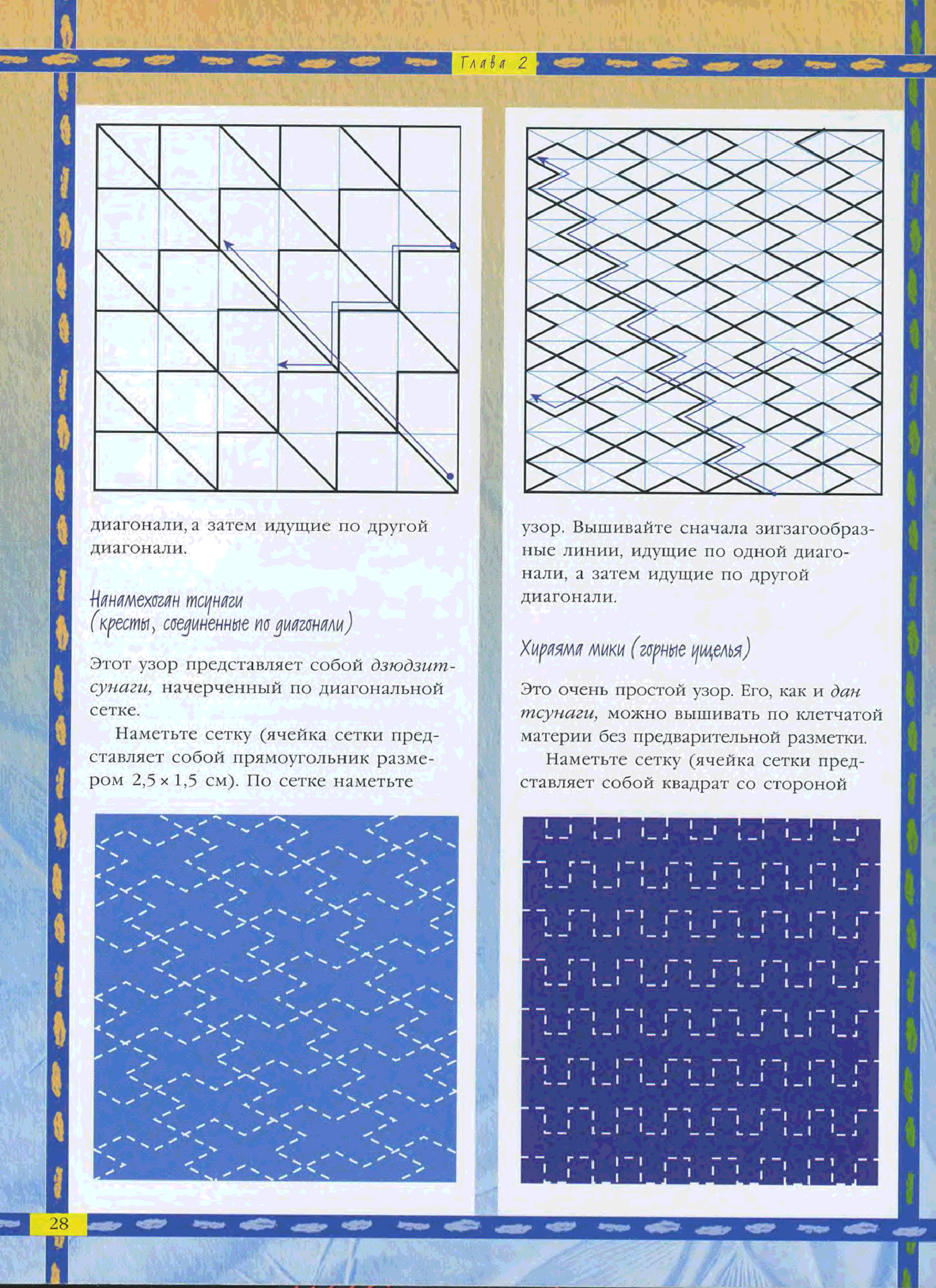 Техника сашико схемы бесплатно вышивки