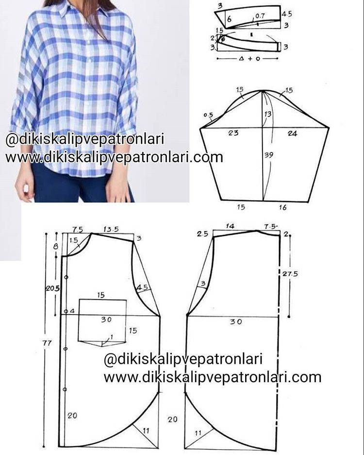 Мужская рубашка: построение выкройки и пошив своими руками