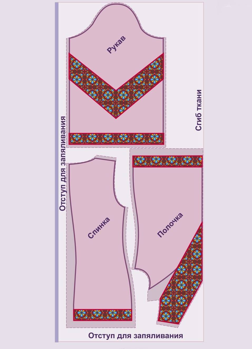 Вышивка бисером на одежде (схемы и фото)