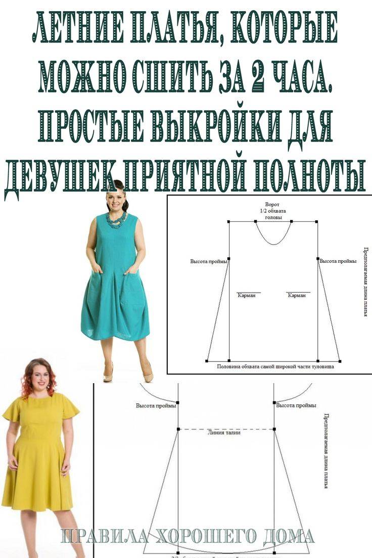 Фасоны платьев для полных женщин: варианты, фото, выкройки