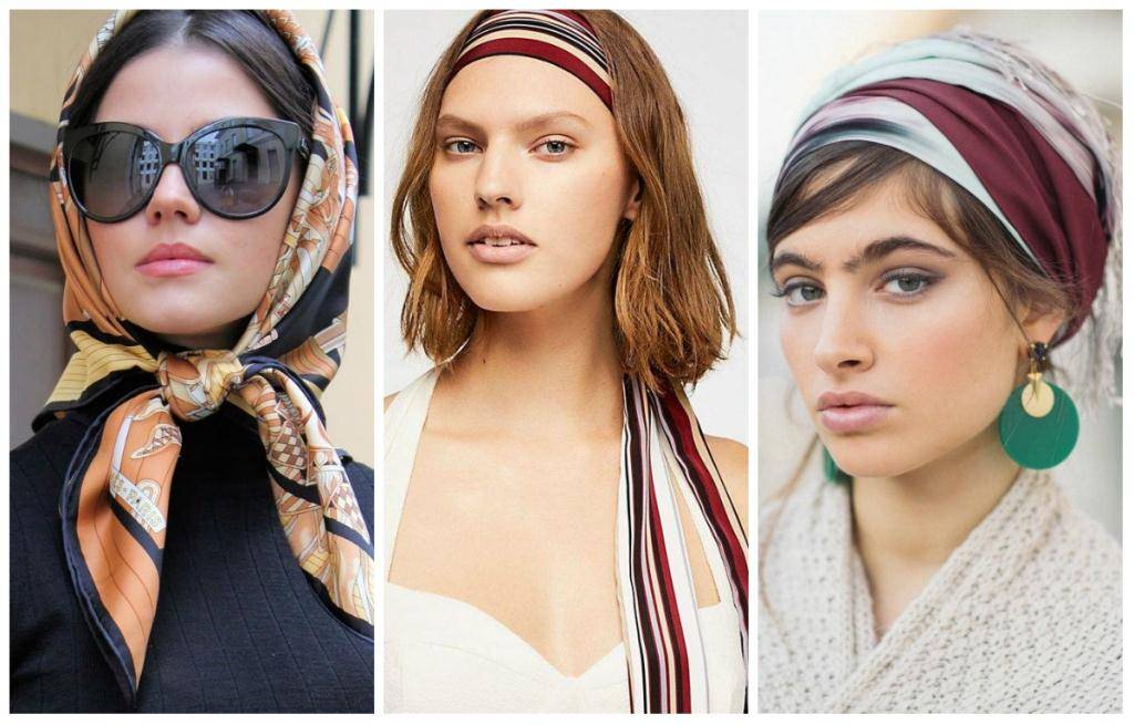 Как красиво завязать платок на голове летом - фото