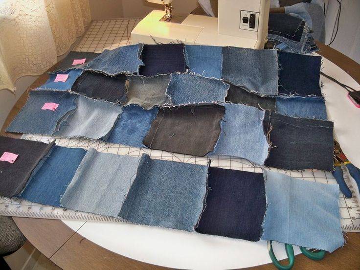 Лоскутное шитье из джинсы - мастер-класс с видео. схема лоскутного шитья из старых джинсов для начинающих