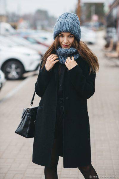 Пальто – с  какой шапкой носить, как стильно сочетать: фото модных луков