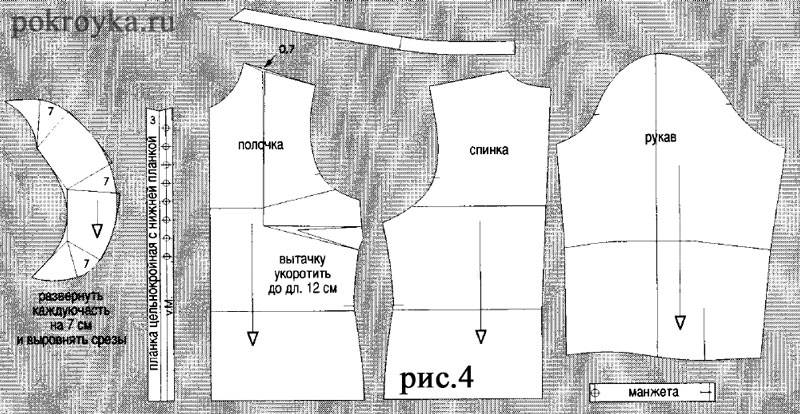 Блуза с открытыми плечами: выкройка на резинке