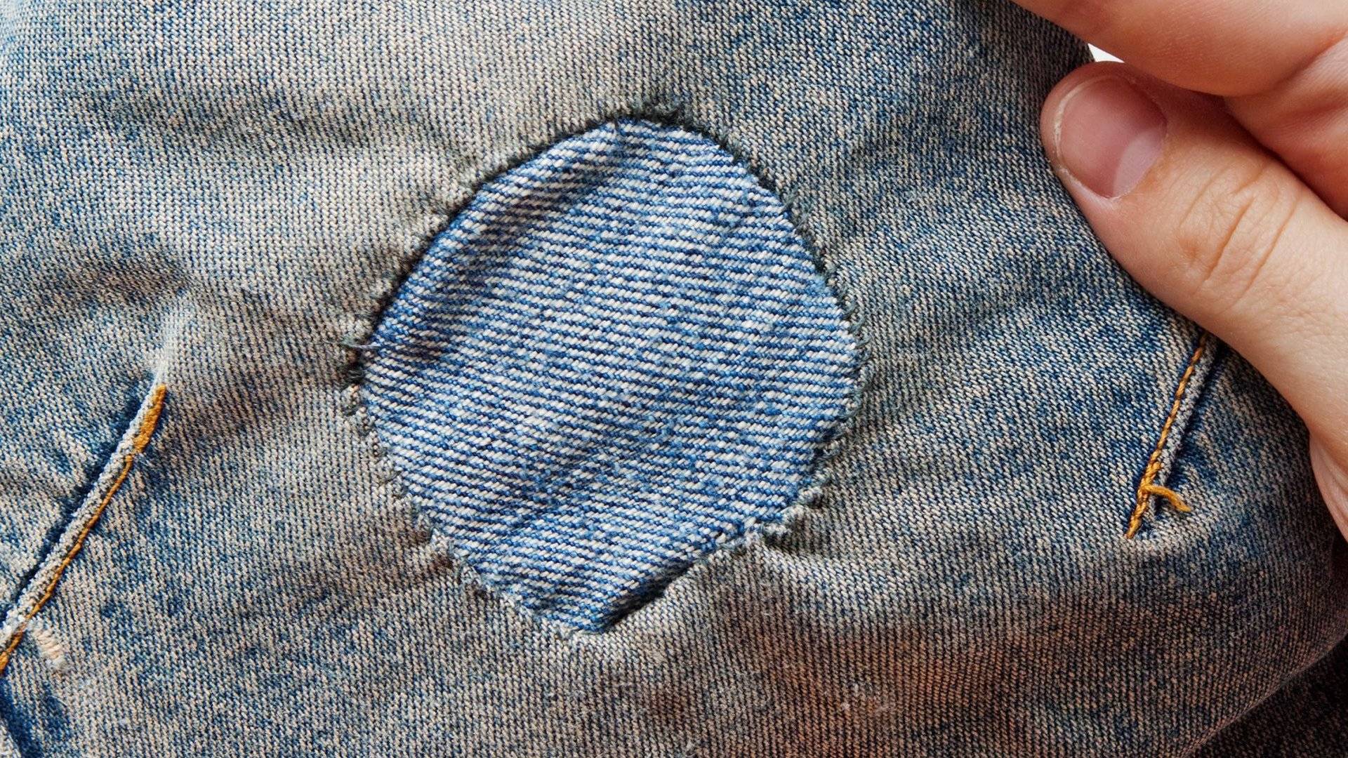 Как пришить заплатку вручную потайным швом на джинсы и штаны чтобы было незаметно