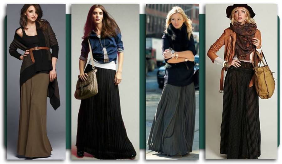 Как носить юбку зимой и не замерзнуть: 30 стильных образов