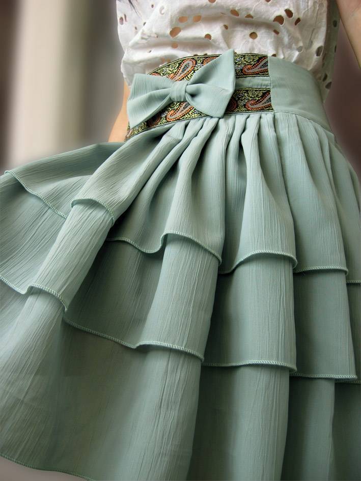 Ткани для юбки: из какой сшить, популярные фасоны и длина, фото