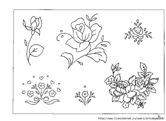 Вышивка цветы: обзорные схемы и примеры работ