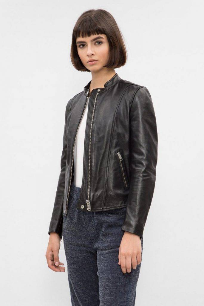 Кожаные женские куртки: с чем носить и как правильно выбирать кожаные модели (115 фото)
