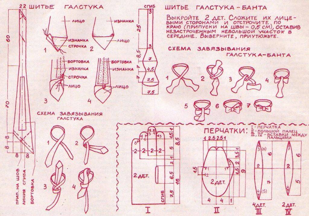 Как сшить галстук-бабочку: инструкция по изготовлению