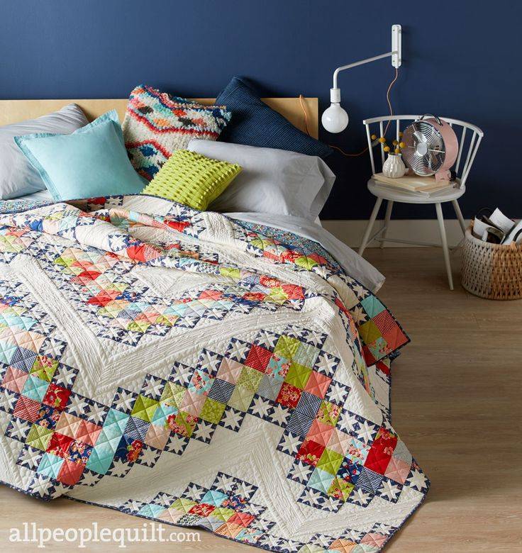 Покрывало пэчворк — мозаика в вашей спальне