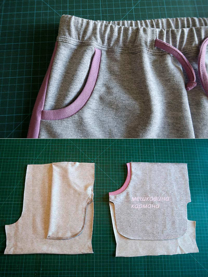 Обработка накладного кармана: делаем на подкладке