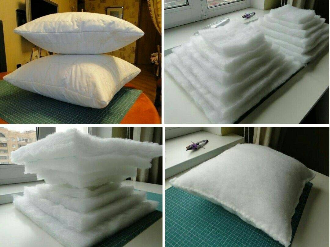 Как самостоятельно пошить подушку своими руками с использованием синтепона
