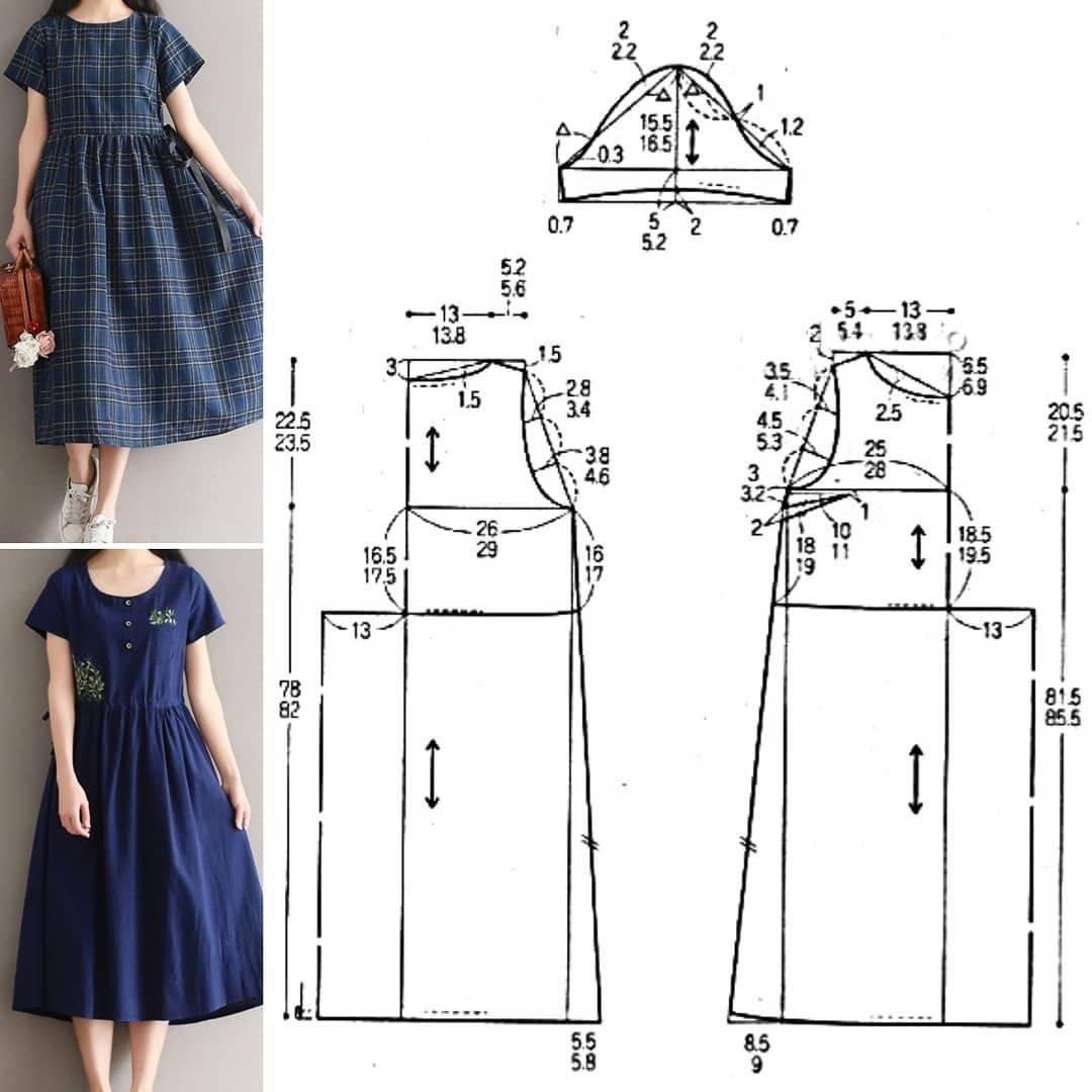 Выкройка летнего платья в стиле бохо 46 размер