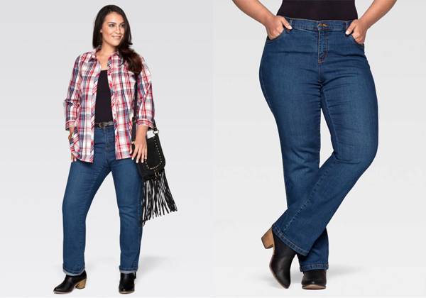 Одежда для полных женщин: идеальные джинсы (фото)