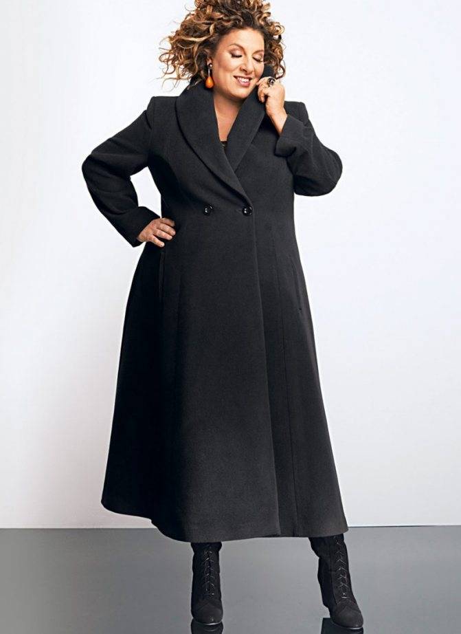 Пальто для полных женщин (25 фото) - модные фасоны зимы