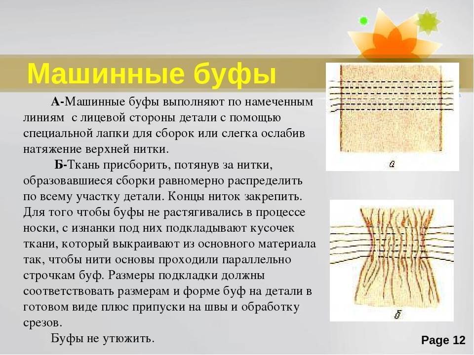 Буфы и техника их исполнения своими руками. схемы, инструкции с фото