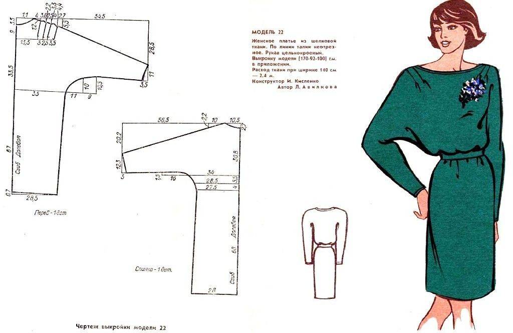 Блуза «летучая мышь»: выкройка и пошаговый мастер-класс цельнокроеного и отрезного рукава