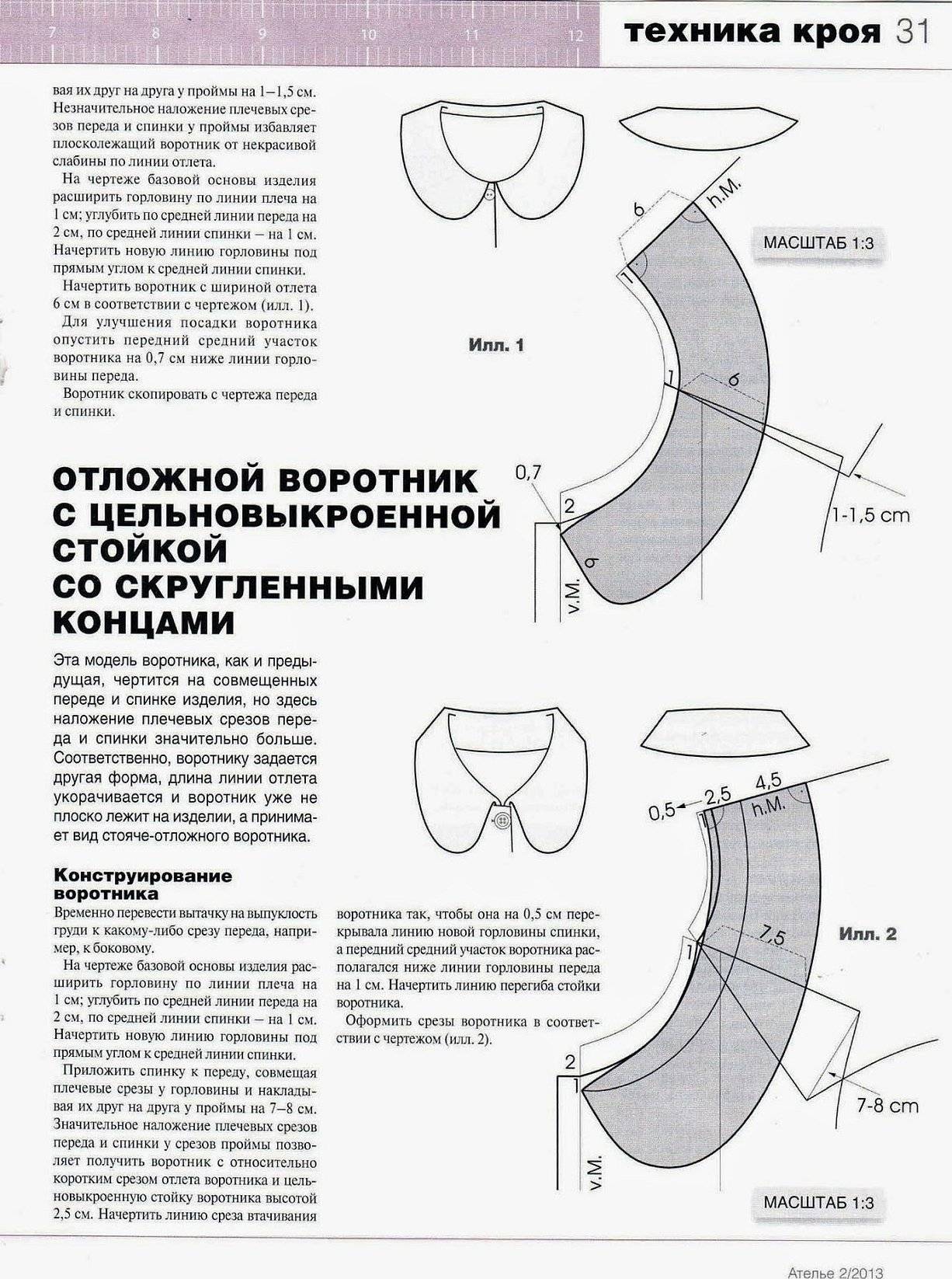 Выкройка воротника для платья с круглым вырезом: как сшить воротник для платья с круглым вырезом по выкройке