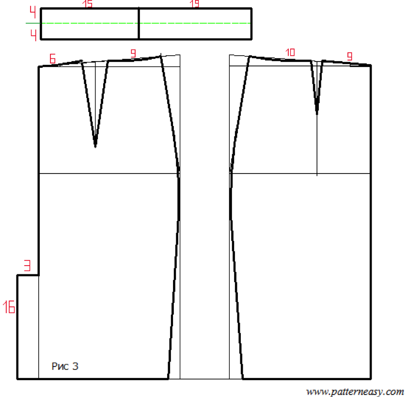 Выкройка юбки - карандаш для начинающих: пошаговый мастер класс по построению лекала прямой юбки со шлицей с формулами и описанием