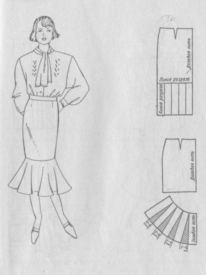 Выкройка прямой юбки для начинающих: пошаговая инструкция. построение выкройки прямой юбки на ткани и на бумаге, готовые выкройки
