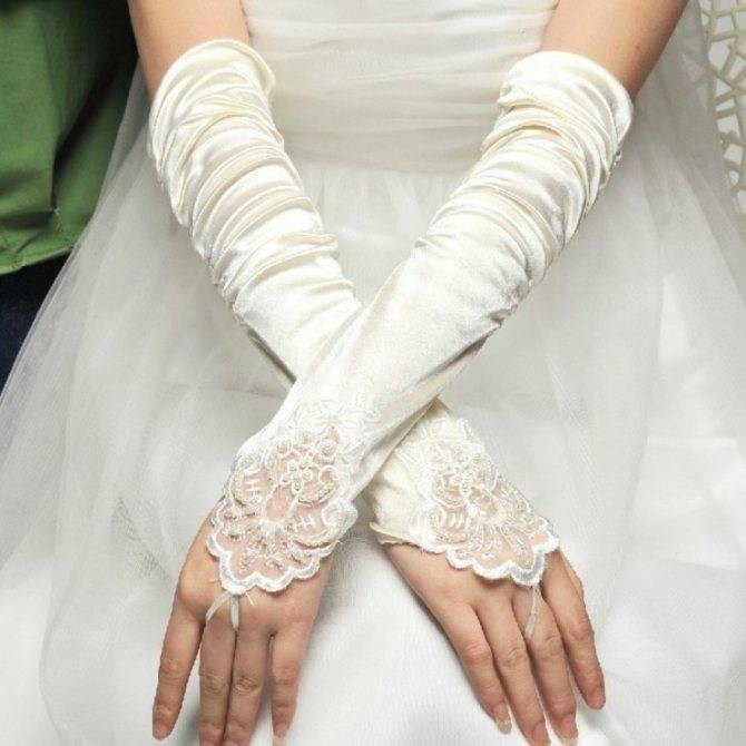 Свадебные митенки - фото открытых перчаток невесты (гловелетты)