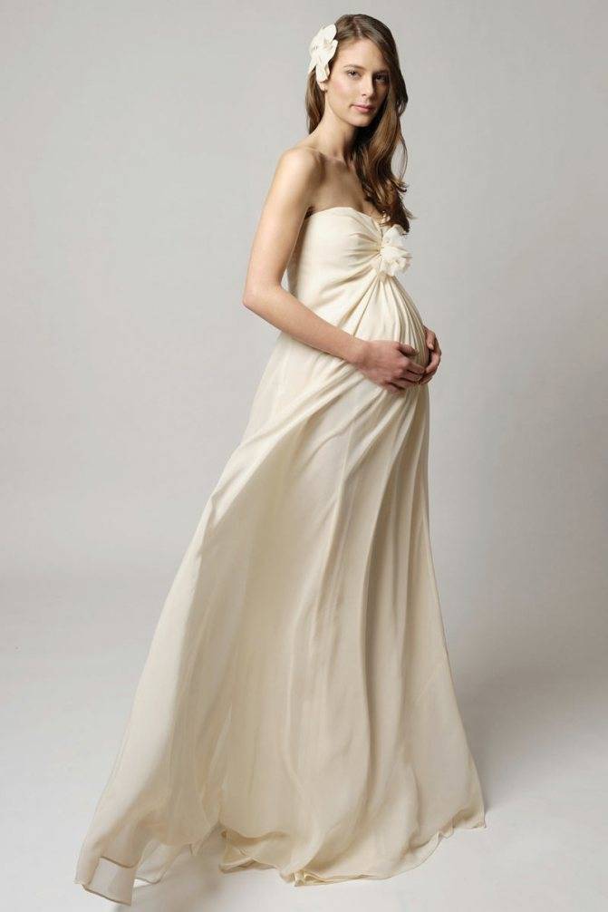 Свадебное платье в греческом стиле для беременных (фото, новинки, обзор)