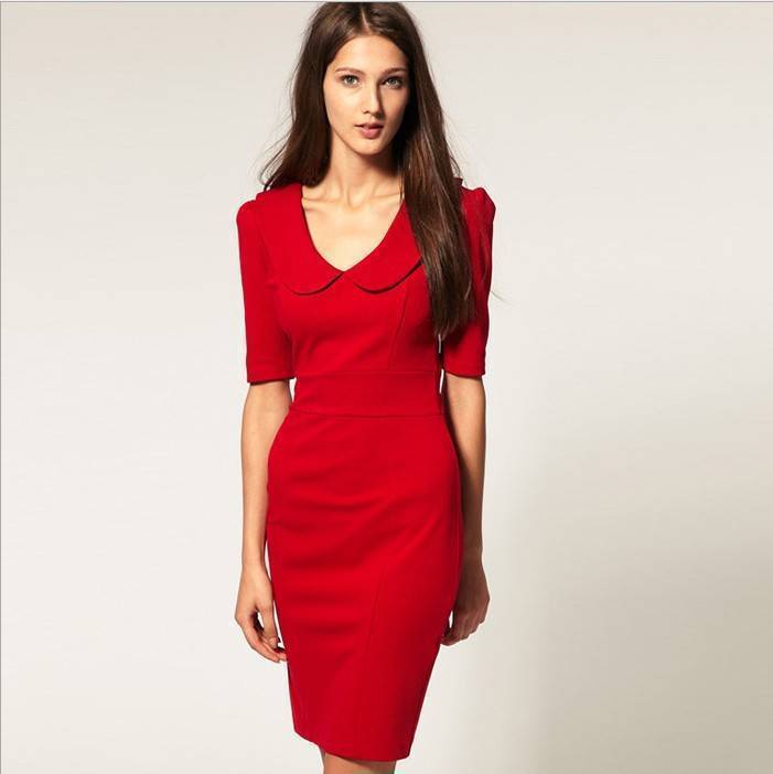 С чем одеть красивое вечернее кружевное красное платье (фото)