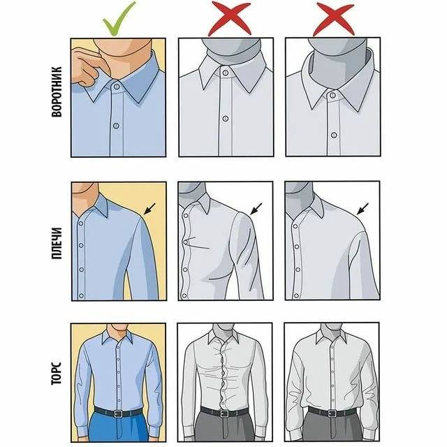 Как подобрать мужскую рубашку по таблице размеров | sport & dom