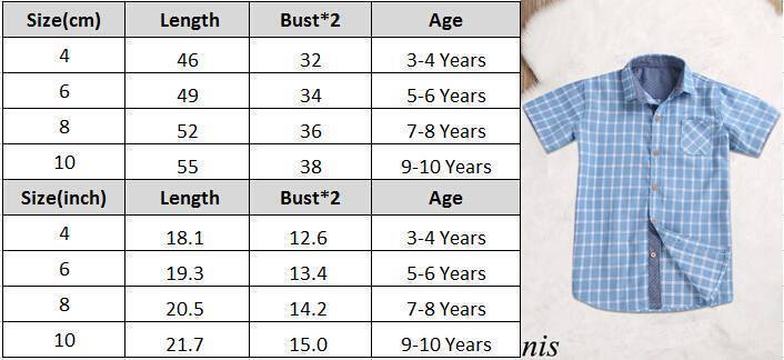 Таблицы размеров мужских рубашек